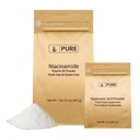 PURE ORIGINAL INGREDIENTS Hyaluronic 산 (2개 oz)와 Niacinamide (1개 lb) 뭉치, 홍조 자유로운, 정밀한 분말