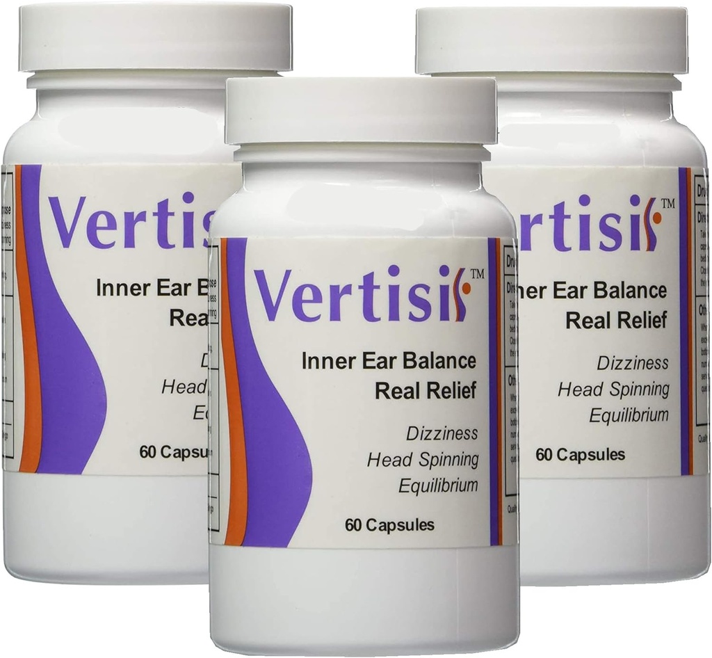 Equitab Vertisil Vertigohelp to Relieve Vertigo Symptoms Dizziness 및 Nausea Control Pack 3 포함