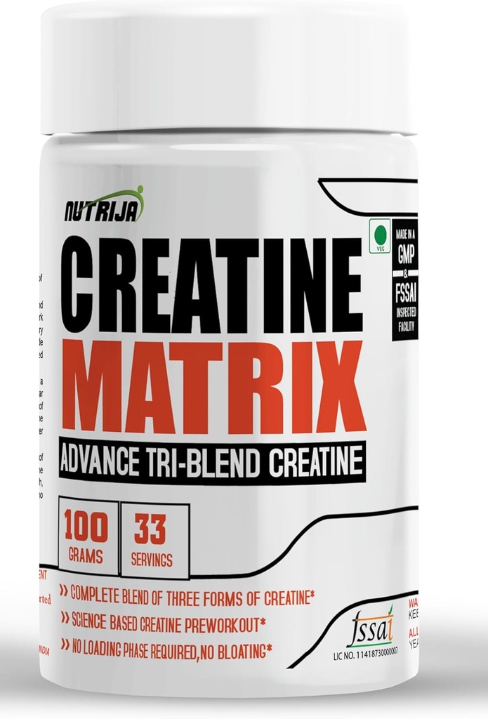 CREATINE MatrixTM - 크레아틴 HCL, 크레아틴 질산염 & 마그네슘 킬레이트의 완전한 혼합 - 100 그램 (Pineapple)