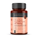 Ultra Pure Superba Krill Oil 500mg x 120 캡슐 - 아스타잔틴, 오메가 3 및 비타민 D의 풍부한 공급을 제공하는 남극의 Unpolluted 물에 Sourced