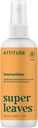 성인과 아이를 위한 ATTITUDE 손 소독제 살포, EWG는, 박테리아를 죽이고 Germs, Vegan, 오렌지 Blossom & Eucalyptus, 3.38 Fl Oz (스프레이 병)를 죽이고, 증명했습니다