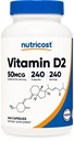 Nutricost 비타민 D2 보충 (2000 IU) 240 캡슐 - Vegan, Non-GMO, Gluten-Free, 제 3 자 시험