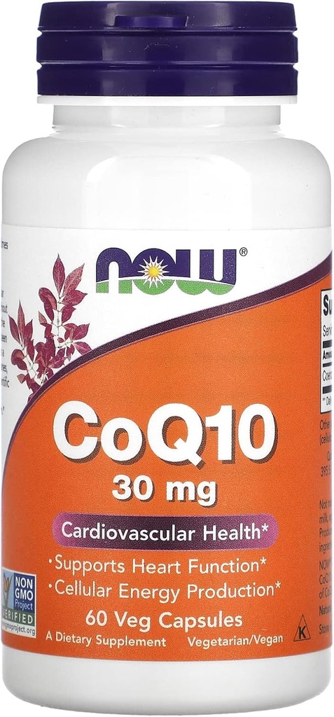 지금 음식 Co Q10 30mg의 60 CT