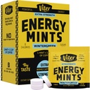 Viter 에너지 Caffeine Mints 80mg 여분 힘 - B 비타민과 Caffeinated 90 조각. Sugar Free Vegan Breath Mint. 빠른 Alertness (겨울 녹색 맛, 30 팩)에 Nootropic Focus Booster를 Energize