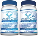 소비자 건강 AnxiClear - Boosts Mood, Calms The Mind, Elevates Serotonin 레벨 - 5-HTP, L-thianine - 1 일 + 1 밤