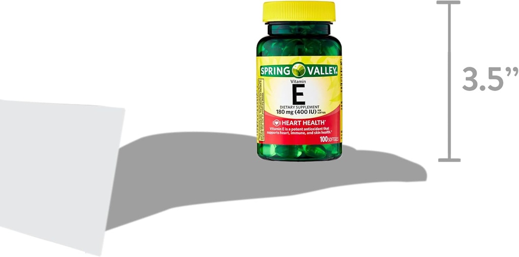 봄 밸리 비타민 E 심장 건강 규정 식 보충교재 Softgels, 180 mg (400 IU), 200 조사