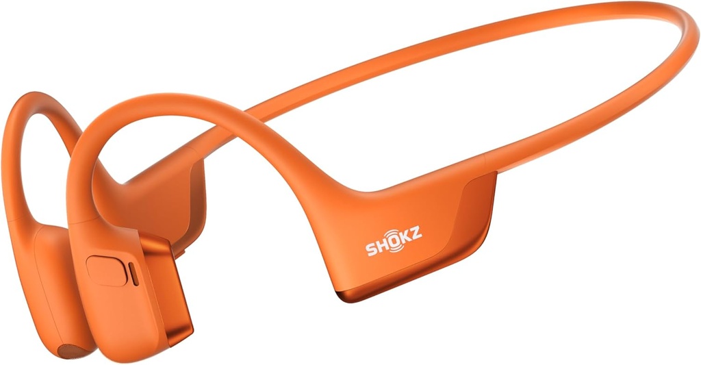 SHOKZ 새로운 OpenRun Pro 2 - 개방형, Bone Conduction Sport Headphone - 반사 스트립 - 땀 방지, 운동 헤드폰 - 안전, 무선, 편안한 Fit-Deep Bass 및 스마트 Mic 앱