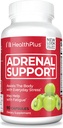 건강 플러스 Adrenal Cleanse Ashwagandha 캡슐 Adrenal 기능 및 산화 방지제 지원 및 스트레스 완화, 90 캡슐