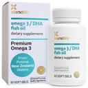 Xtendlife Omega 3 DHA 물고기 기름 - 700mg DHA와 300mg EPA를 가진 1100mg - 심장과 뇌를 위한 Omega 3 6 9 보충교재 - 1 달 공급 (60 조사)