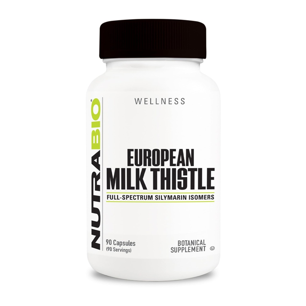 NutraBio 유럽 우유 이틀 보충, 241mg - 산화 방지제 혜택 및 웰빙, 90 캡슐 지원