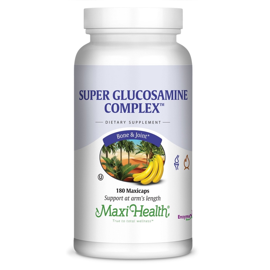 Maxi Health Super Glucosamine Complex - 관절 공식 - MSM - 180 캡슐 - 코셔