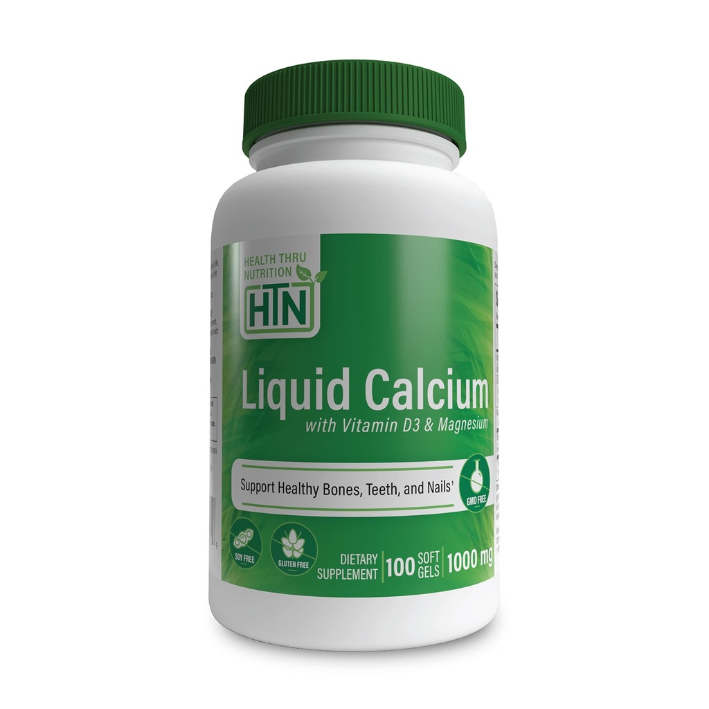 건강 스럽 영양 액체 칼슘 1000mg, 마그네슘 400mg, 비타민 D3 1,000iu 및 붕소 | 뼈 복원 및 6 칼슘 복합 재료의 강도 | 3rd Party Tested | Non-GMO 글루텐 무료 (100)