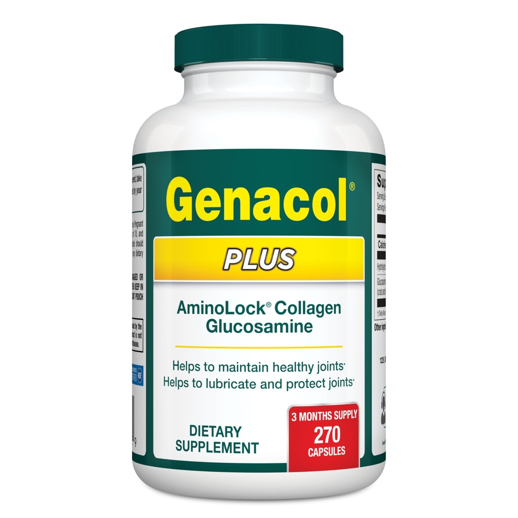 Genacol Glucosamine와 교원질 합동 보충교재 270 캡슐