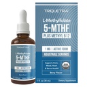 유기 메틸 Folate 1000 mcg + 메틸 B12 Cofactor (300의 서빙) – 신진 대사 활동적인 5-MTHF 모양, 유기 베리 풍미, 액체 잠수함 모양 – 계류, 메틸화, 임신 (1oz)