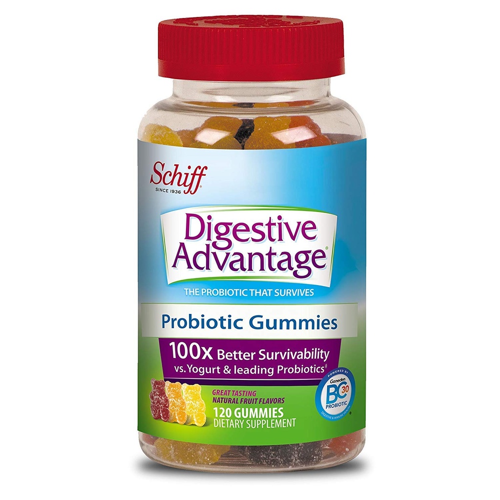 소화성 이점 매일 Probiotic 자연적인 과일 풍미 Gummies, 도움은 Minor Abdominal Discomfort & Occasional Bloating, 소화를 지원하고 & 면역성 건강, 크랜베리, 120 조사를 구호합니다