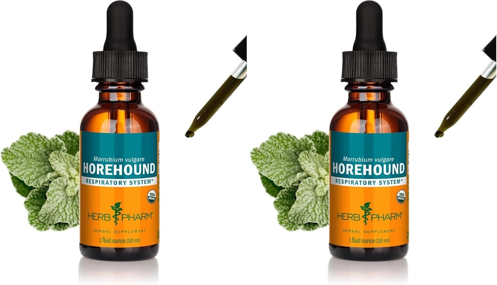 호흡 시스템 지원을위한 허브 Pharm Horehound 액체 추출물 - 1 Ounce (팩 2)