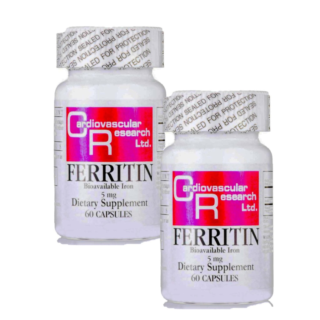 심혈관 연구 Ferritin (bioavailable Iron), 60 개 (포장 2)