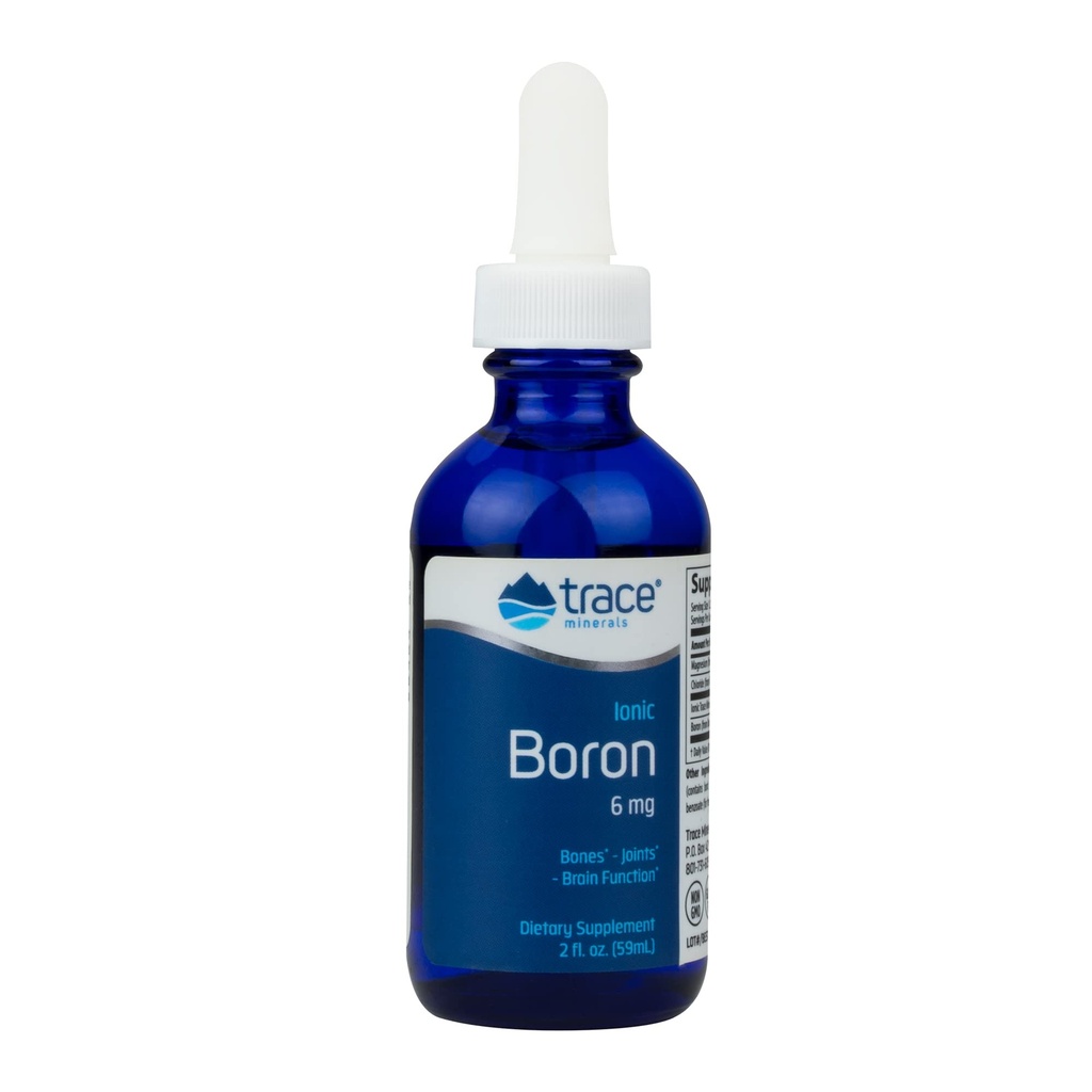 TRACE MINERALS 저항 SPO 액체 이오니아 붕소, 2개 OZ