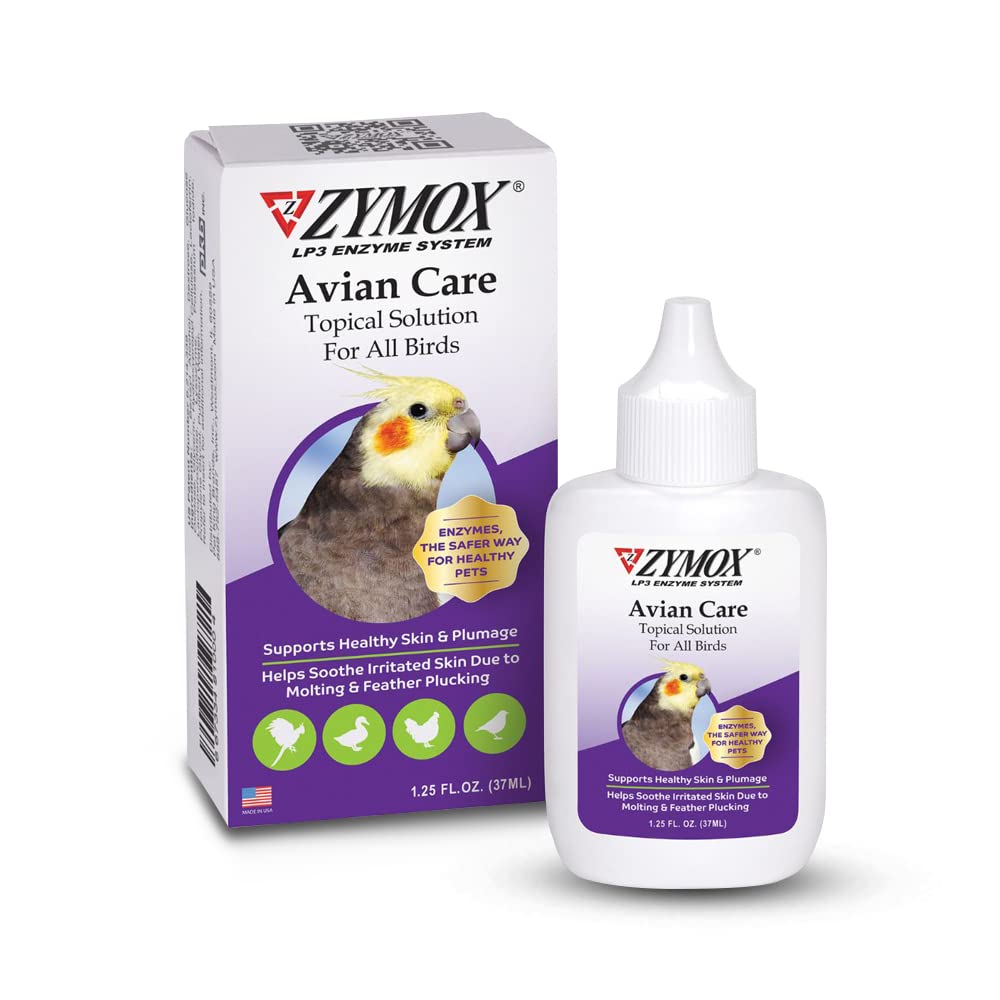 ZYMOX Avian 배려 화제 해결책 w/o Hydrocortisone - 1.25 oz