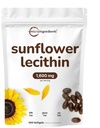 마이크로 성분 해바라기 Lecithin 1,600mg 서빙 당, 300 Softgels | 지속 가능한 농원, 냉 프레스, 인스파티딜 콜린에 풍부한 | 라켓 보충교재* | Soy Free, Non-GMO