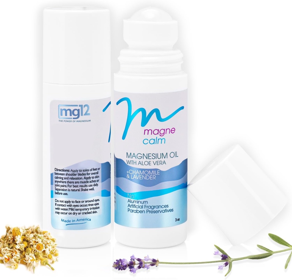MagneCalm Roll-On with Lavender & Chamomile - 소싱 마그네슘, 3 온스