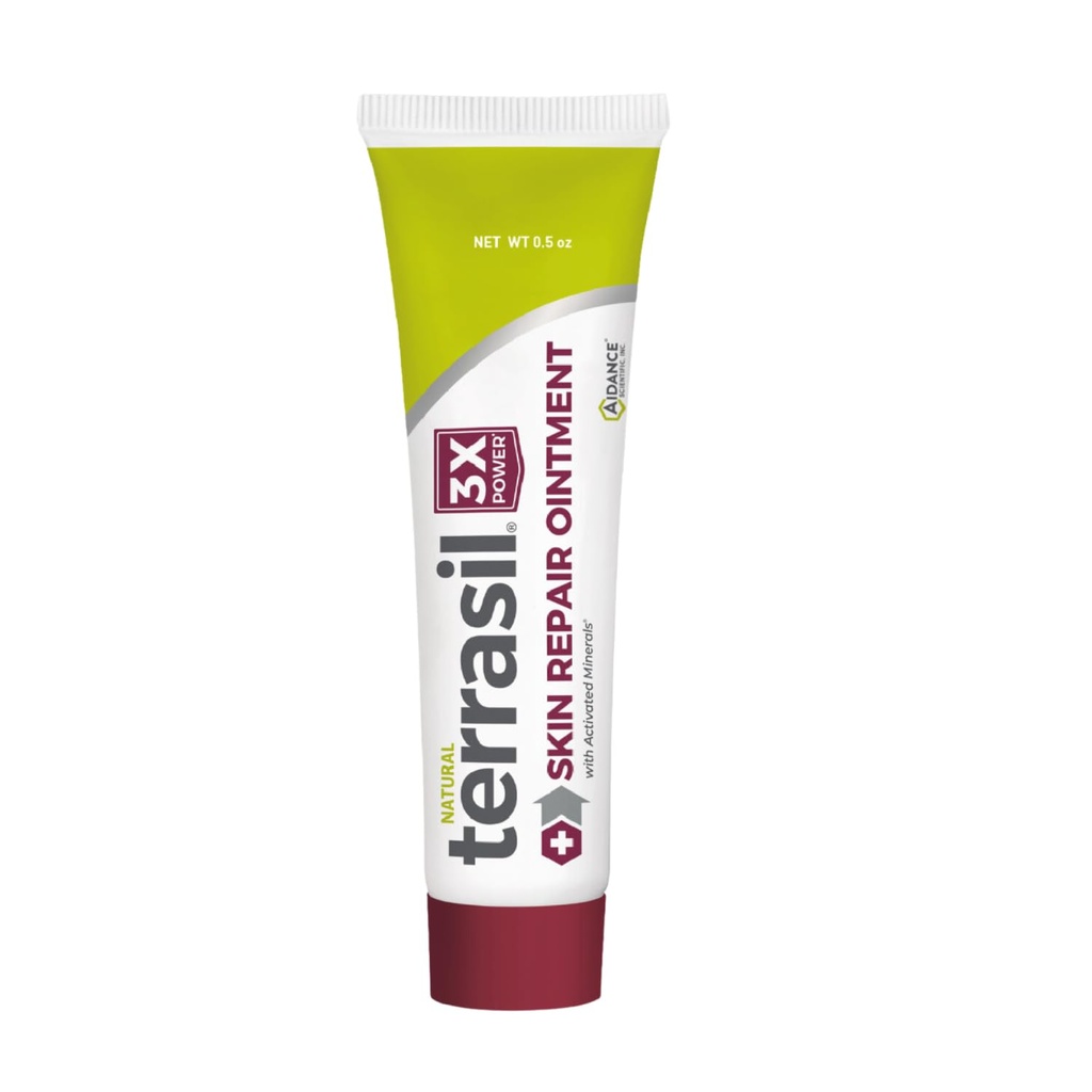 terrasil 피부 수리 Angular Cheilitis, Folliculitis, Impetigo, Lichen Sclerosis, Boils, Pitted Keratolysis, 빠른 기복 & 지원 치유. Dermatologist Tested & Hypoallergenic 승인 (0.5 oz)