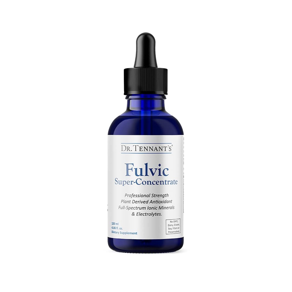 Tennant's Fulvic Super-Concentrate Liquid 박사 | 세포 에너지 및 해독 강화 | Essential Trace Minerals | 120일 공급