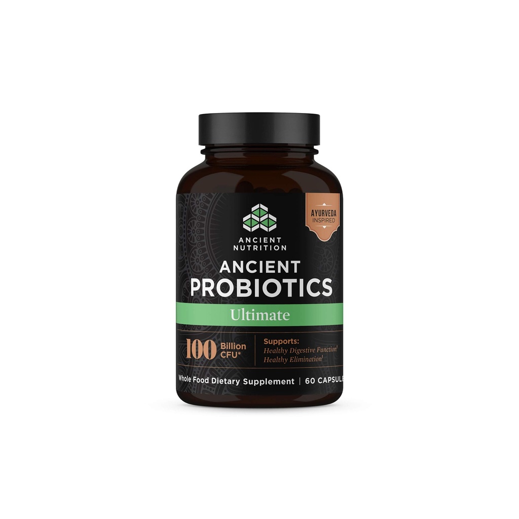 고대 영양 Probiotics, Probiotics 궁극적 인 100 억 CFUs * / 조각, 소화 및 면역 지원, 글루텐 무료, 고대 슈퍼 푸드 혼합, 60 캡슐