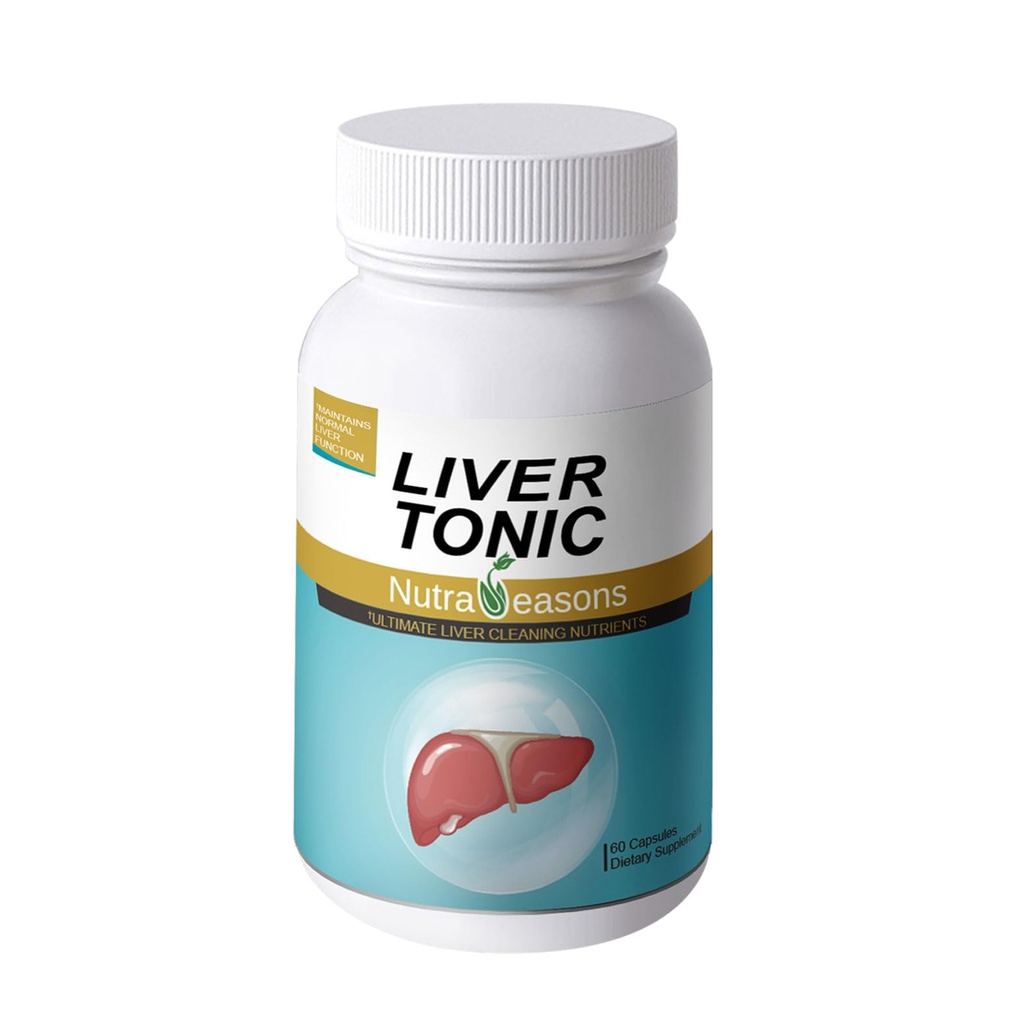 Liver Tonic - 새로운 포장 - 우유 이틀, NAC, Choline Bitartrate, Ginger, Turmeric, Dandelion 뿌리, Artichoke 추출물, Schisandra Berry, 60의 vege 모자를 가진 간결 해독 & 수선