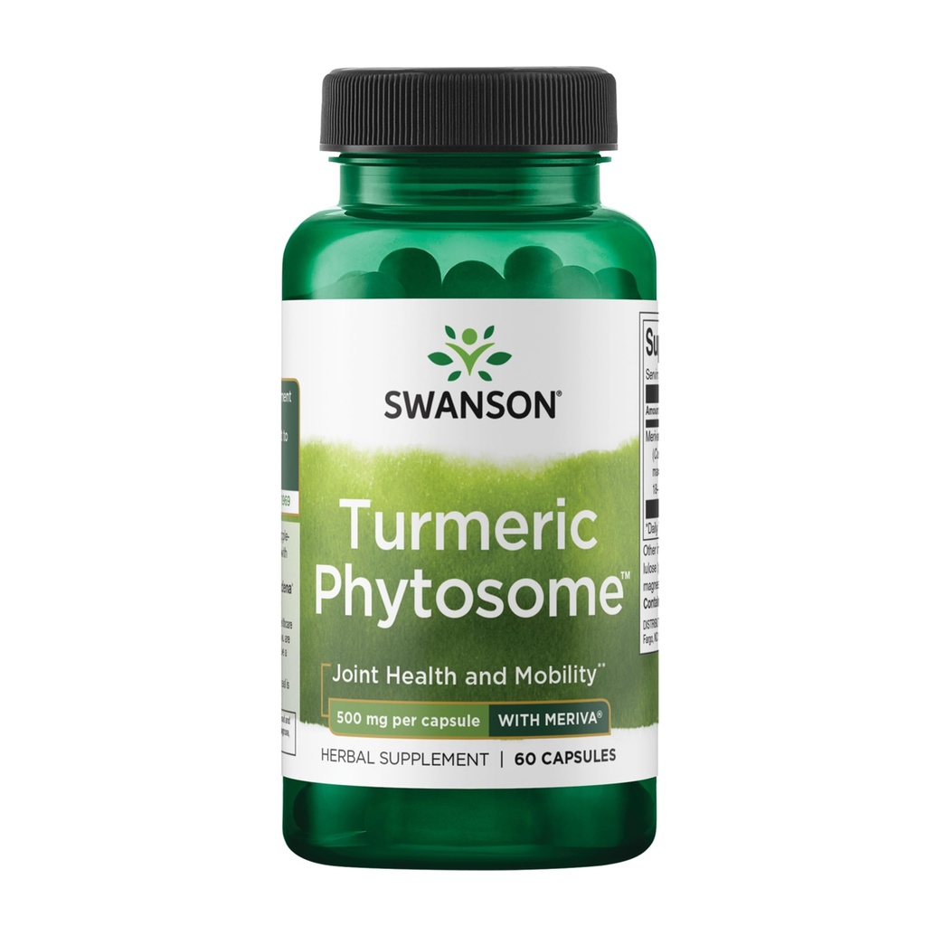 Swanson 심황 Phytosome 와 Meriva 500 밀리그램 60 캡슐