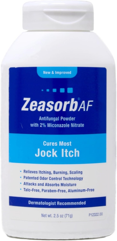 Zeasorb-AF 슈퍼 흡수성 항진균성 치료 분말 Jock Itch 2.5 oz (11의 포장)
