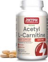 Jarrow 공식 Acetyl L 카르니틴 캡슐 - 500 mg - 60 조사 - 뇌 건강 및 지방산 대사 - 야채 캡슐 - 비 GMO - 글루텐 무료