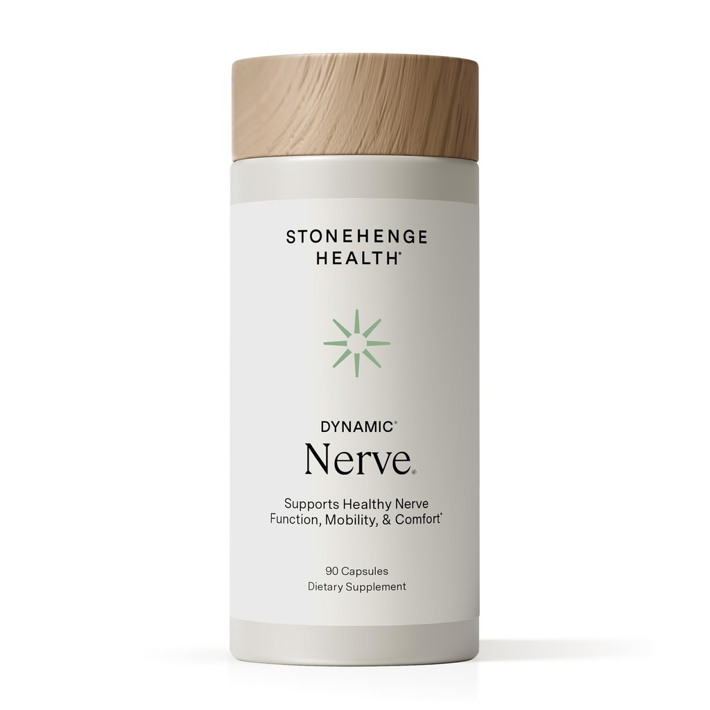 Stonehenge 건강 동적인 Nerve 보충교재 - 손가락, 발가락, 손 및 알파 Lipoic 산 ALA, Benfotiamine, Pea, Robust B Complex, Boswellia를 가진 발에 있는 Nerve 기능을 지원합니다