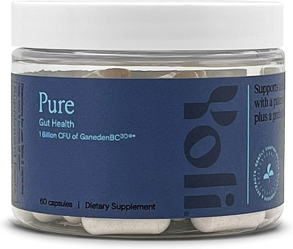 Digestive Health의 Yoli® Pure Probiotics - 남자와 여자를위한 Gut 건강 보조 식품 - Probiotic 캡슐 1 억 CFUs
