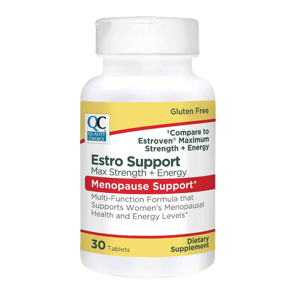 질 선택 Estro 지원 최대 + 에너지 정제 Menopause 지원 30 조사