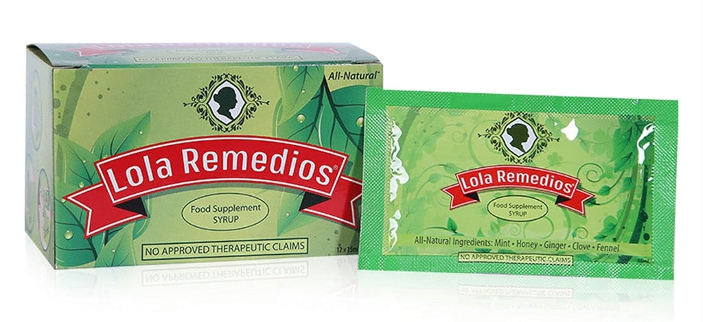 Lola Remedios 음식 보충교재 시럽 12 sachets/Box