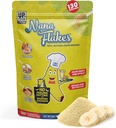 영양 디자인 Nana Flakes 100 % 천연 바나 분말, 소화 지원 - 칼륨 및 섬유의 소스 - 계란, 버터, 또는 베이킹 (2LB 가방)의 오일을 대체