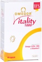 OMEGOR 오메가 3 물고기 기름 보충교재 IFOS는 캡슐 당 800mg EPA와 DHA를 가진 Vitality 1000를 증명했습니다 - 물고기 aftertaste 없음, 비 GMO (60 Softgels)