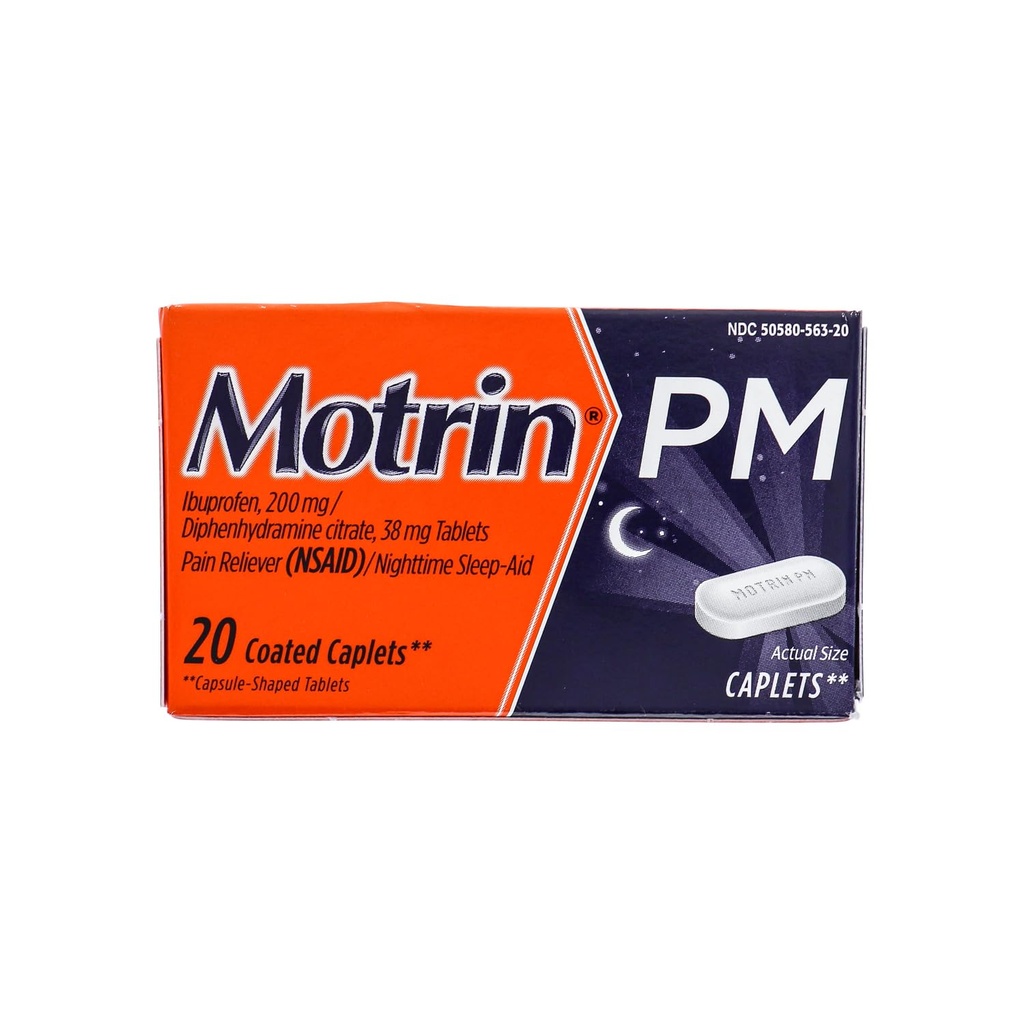 Motrin Ib Pm 모자 팩 2 크기 20ct