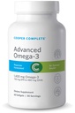Cooper Complete - 고급 오메가 3 - 물고기 오일 보충, 농축 된 EPA + DHA 오메가 3 지방산 1400 mg - 병 당 60 Softgels. 4 팩
