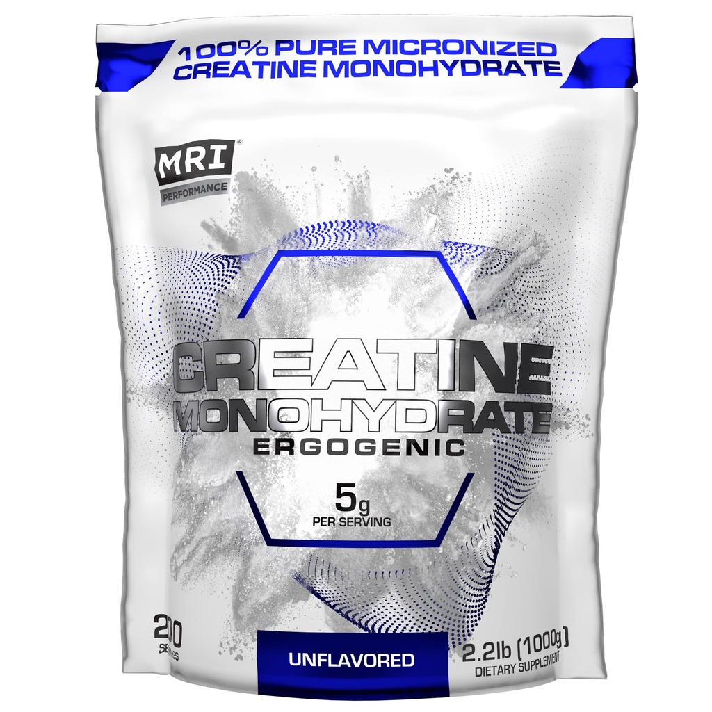 MRI 성과 Creatine Monohydrate 분말 5g, 100% 순수한 Micronized Creatine 보충교재, 근육 성장 & 회복, 근육, 증가 힘, 성과, 내구시간, 1000g, 불연성 건축