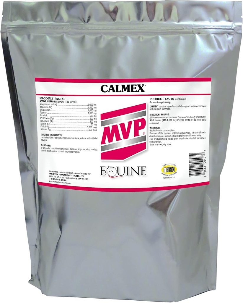 Calmex (10lb) 말에 Calming 지원