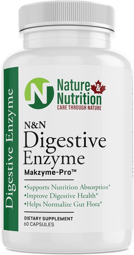 Nature & Nutrition DIGESTIVE ENZYME, MAKZYME-PRO TM, 60 카운트 (팩의 1)