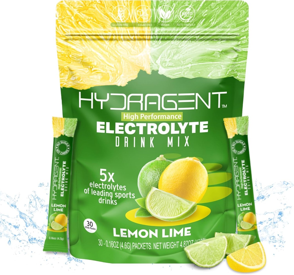 Zero Sugar Electrolyte 스틱 팩 | 1200mg Core Electrolytes | 마그네슘 & 칼륨 히드라이즈 및 복구