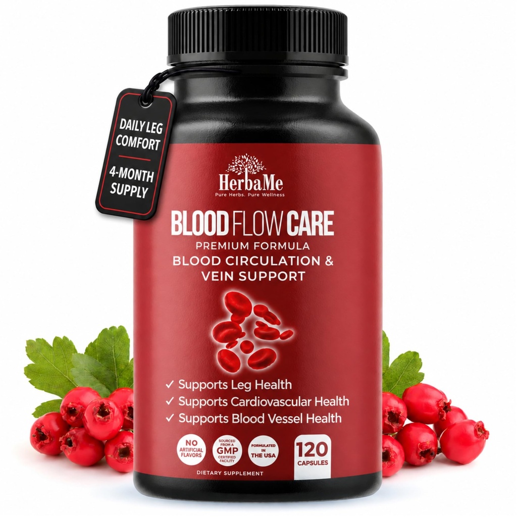 혈액 순환 보충교재, 120의 캡슐, 지원 다리 정맥, 심장, 혈관 및 Niacin, L Arginine, Ginger, Cayenne Pepper, Hawthorn, Diosmin의 혈액 교류 알약을 가진 심장 혈관 건강