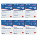 MAJOR 기침과 찬 HBP 정제 - 고혈압을 가진 사람들을 위한 항히스타민과 기침 억제제 - Dextromethorphan HBr, Chlorpheniramine Maleate - 16 조사 (6 팩)