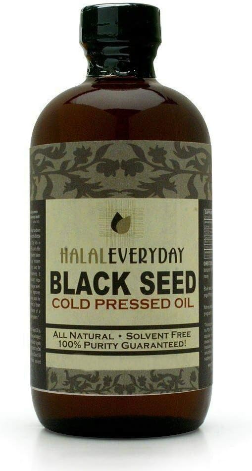 8 Oz Black Seed Oil, 100 % 순수 블랙 Cumin Seed Oil Cold는 미국 (미국과 이집트에서 수입 된 검은 씨앗) 식품 학년 플라스틱 호박병의 선박 - NON GMO - Vegan
