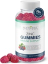 아연 Gummies 50mg - 높은 효능 면역 지원, 피부 건강, 산화 방지제, 성인, 채식주의자, 글루텐 자유로운, 비 GMO, Chewable 아연 구연산염 Gummies, 180 Gummies를 위한 매일 Immunity 보충교재