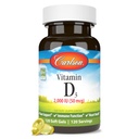 Carlson - 비타민 D3, 2000 IU (50 mcg), 면역 지원, 뼈 건강, 근육 건강, Cholecalciferol, 비타민 D 보충교재, 비타민 D3 연약한 젤, 120 Softgels