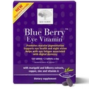 새로운 NORDIC 파란 베리 눈 비타민 Lutein 아연을 가진 보충교재, 지원 Macular 염색, 눈 & 시각 기능, 120의 정제 (1의 포장)
